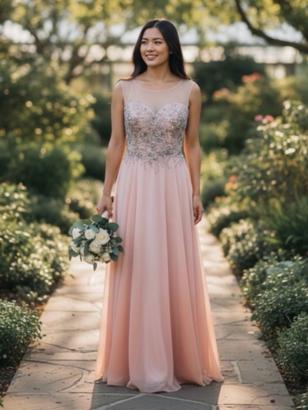 SHAIL K Rhinestone Gown NWT